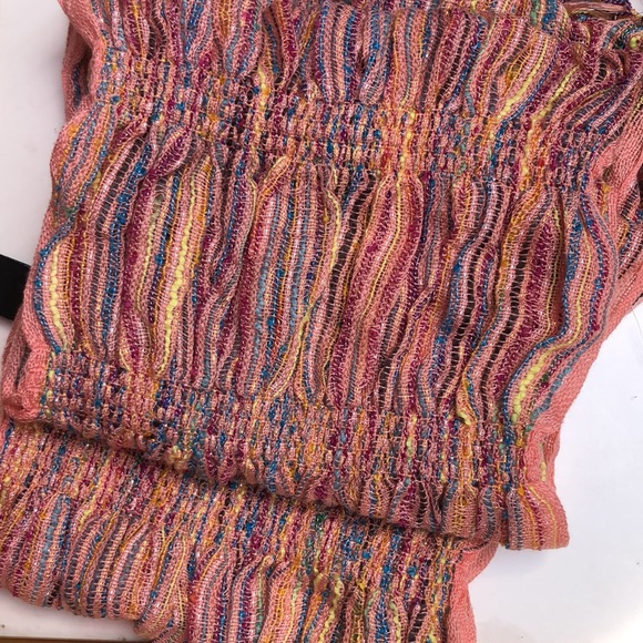 Charming Charlie Handwoven Multicolor Oblong Fringe Scarf - Picture 6 of 7